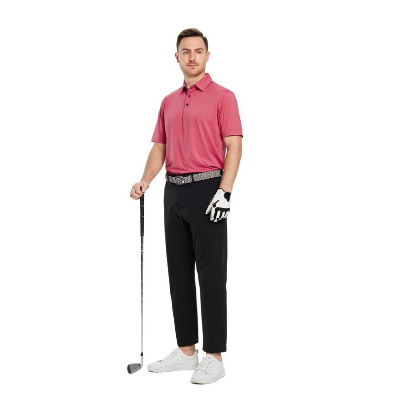 Mens Ultra Stretch Dry Fit Performance Designed Collared Polo Shirts
