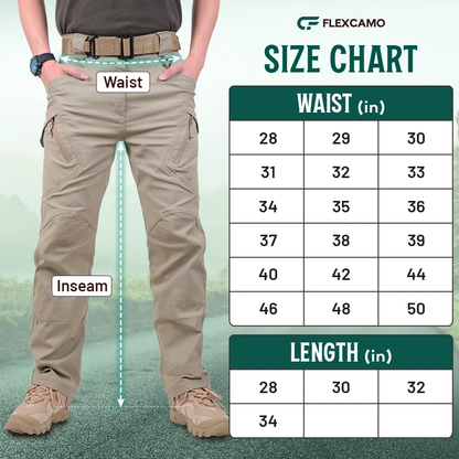 Unisex Flex Stretch Tactical Waterproof Pants