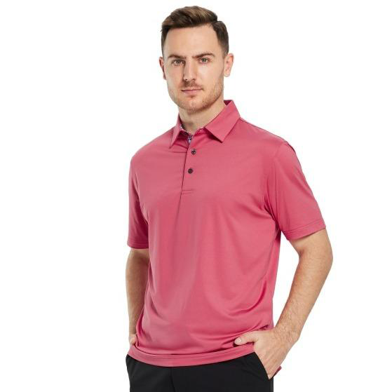 Mens Ultra Stretch Dry Fit Performance Designed Collared Polo Shirts