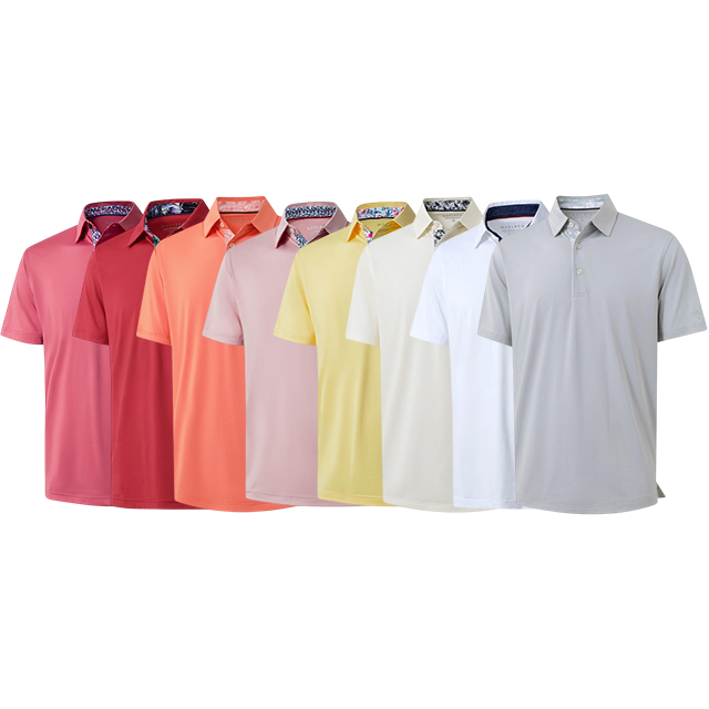 Mens Ultra Stretch Dry Fit Performance Designed Collared Polo Shirts